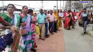 GRAND FAREWELL || ROURKELA RAILWAY STATION 🚉 || NEW SANTALI VIDEO #newsantalivideo #rourkela