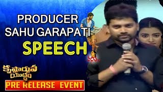 Producer Sahu Garapati Speech @ Krishnarjuna Yuddham Pre Release Event || Nani, Anupama