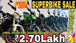 Superbike mega sale ₹2.70 lakh fixed 😱 | second hand superbikes in delhi | used superbikes #z900