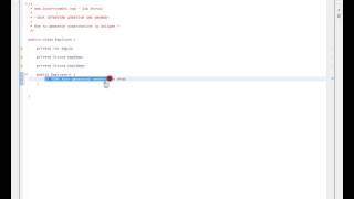 GENERATE CONSTRUCTOR FOR JAVA CLASS IN ECLIPSE