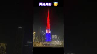 Different countries flags on burj khalifa 👑 #shorts #trending