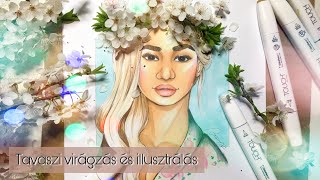 TAVASZI VIRÁGZÁS ÉS ILLUSZTRÁLÁS | fannydebreczeni_illustrations