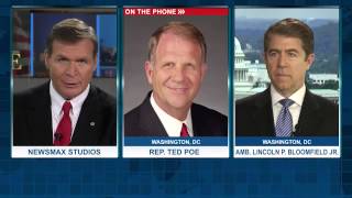 Newsmax Prime | Rep. Ted Poe and Amb. Lincoln P. Bloomfield Jr.