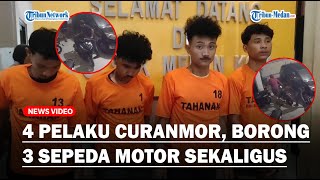 4 Pelaku Curanmor Borong 3 Sepeda Motor di Indekos Medan Kota, 3 Pelaku Dihadiahi Timah Panas