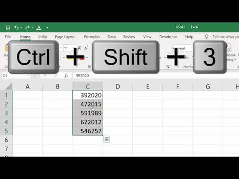 Convert numbers into date with this short cut key in Microsoft Excel@COMPUTEREXCELSOLUTION