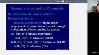 Personality Chapter 12 (Skinner) Lecture