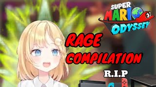 [Amelia Watson] Rage Compilation when Playing Super Mario Odyssey