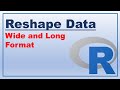 Wide to long in r | Reshape Data Frame in R