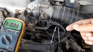 أبسط طريقة لفحص واختبار حساس TPS  تعلم كهرباء السيارات throttle position sensor