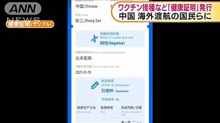 ワクチン接種歴など　海外渡航に「健康証明」発行(2021年3月9日)