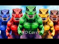 🔴ALL RED SPIDER-MAN Battle in Jurassic World |Dinosaur Pro SuperHero Team| Tyrannosaure EVOLUTION