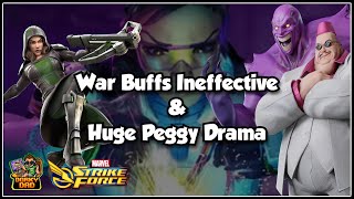 War Rules A Bust? | Peggy Drama! | Training Mats QR Code | Set Defense Now! | Marvel Strike Force