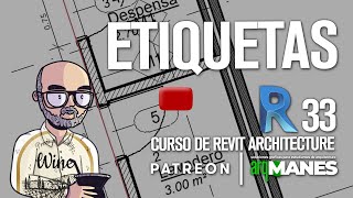 ETIQUETAS | REVIT desde cero | tutorial curso arquitectura nivel bAsico #33 | crear etiquetar tags