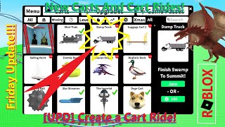 New Carts And Cart Rides! [UPD] Create a Cart Ride! Friday Update!!! Roblox