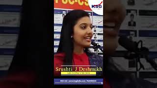 How KSG helped Srushti J Deshmukh to UPSC exam