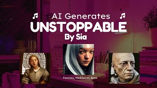 How well can AI replicate Art Styles? AI generates art for the lyrics of Unstoppable by Sia.
