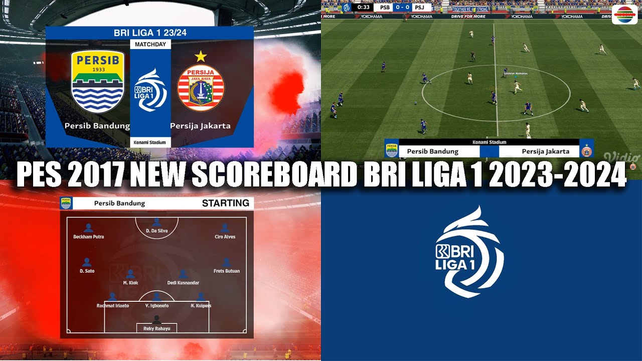 PES 2017 NEW SCOREBOARD BRI LIGA 1 2023-2024 - YouTube