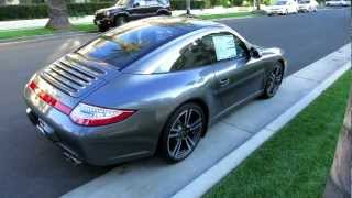 2012 Porsche Targa 4S Meteor Grey Metallic Black Full leather