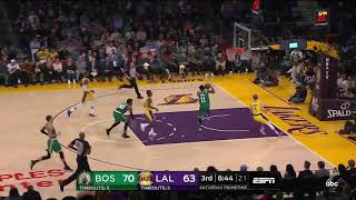 Kyrie Irving Wraps The Ball Behind The Back Into The Reverse Layup!!! Celtics vs Lakers | 3/9/19