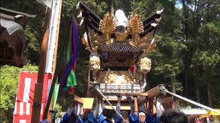 徳畑天神社春祭り　奥中宮入（３０年４月２２日）