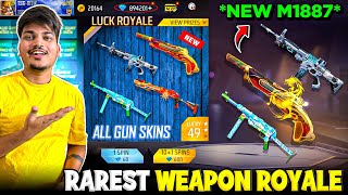 Free Fire New Rare Guns Weapon Royale 😍 I Got All Rare Skins In My Id -Garena Free Fire