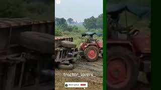 tractor over loading accident । ट्रॅक्टर दुर्घटना । mahindra tractor accident । #Shorts part 3