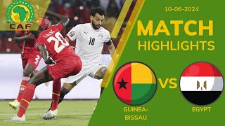 GUINEA-BISSAU 1 1 EGYPT CAF WC QUALIFICATION 1ST ROUND | EXTENDED HIGHLIGHTS | 10-06-24