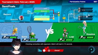 Sykkuno regrets duo with Ellum in Mario Tennis Aces #ellumdebuff