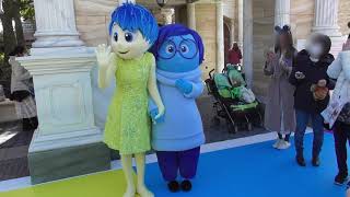 ②Inside Out Sadness and Joy funny and cute moments  Disneyland Tokyo ヨロコビ＆カナシミまとめグリーティング・インサイドヘッド