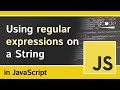 Regular Expressions on Strings in JavaScript (String.prototype.search)