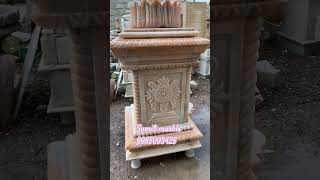 Pink marble tulsi pot #india #tulsipot #tulsiplant #tulsi #pink #marble #marblealtar #love #viral