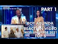 REACTION VIDEO: Top 5 Miss Universe 2021 | Boy Abunda with Kylie Verzosa and Sky Quizon (Part 1)