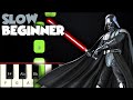 The Imperial March - Star Wars | SLOW BEGINNER PIANO TUTORIAL + SHEET MUSIC by Betacustic