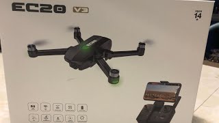 UNTEI EC20 V3 Brushless 4K Foldable Drone with GPS - Unboxing and First Look