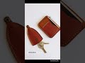 جاکارتی چهل تکه چرمی و جاکلیدی چرمیforty piece leather wallet and leather key chain shorts