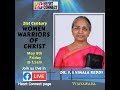 Dr.YS Vimala reddy garu ll 21st Century Women Warriors of Christ Telugu Christian Messages