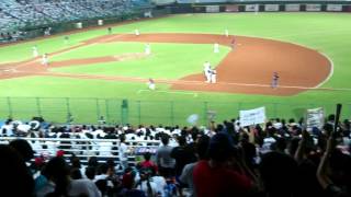 2014/11/01 Lamigo桃猿 (Monkey) vs 千葉羅德 (Chiba Lotte) 九局上 千葉羅德「得點圈應援」