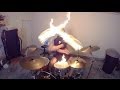 Burn - Drum Cover with Fire Sticks - Ellie Goulding - Drumming With Fire (Brit Awards 2014 song)