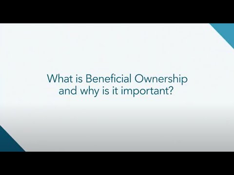 What is a beneficial owner?