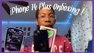IPHONE 14 PLUS UNBOXING + SETUP + CAMERA COMPARISON | Life With Camryn