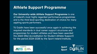 TU Dublin Elite Sports - Athlete Support Programme