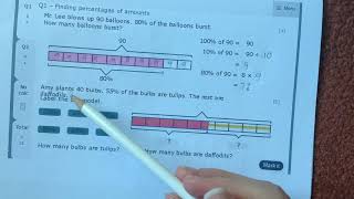 MyMaths Modelling Percentages Q1
