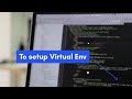 Simplest way to setup Virtual Environment for Django | Python | #Virtualenv