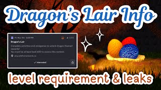 The *DRAGON’S LAIR* Update Is Coming and You NEED to PREPARE - Leaks \u0026 Info | Wild Horse Islands