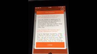 Easyjet app error