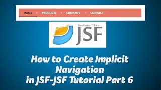 How to Create Implicit Navigation in JSF-JSF Tutorial Part 6