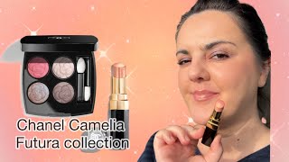 Chanel Camelia Futura 2025 collection review/ Chanel UTOPIA eyeshadow \u0026 Rouge Coco Flash Peach