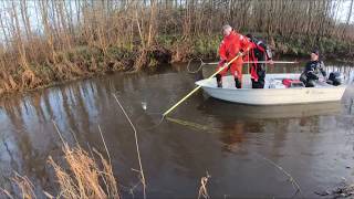 Elfiskeri efter snæbler / Electro fishing for houting - Ribe å