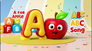 Song - A For Apple  | ABC Preschool Book Learning A for APPLE | Kidda Junction