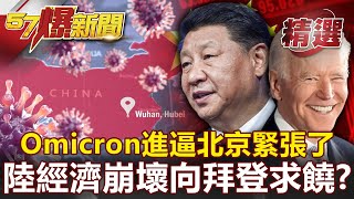 Omicron進逼習近平腳下北京緊張了？中國「經濟崩壞」急向拜登求饒？- 黃暐瀚 朱學恒【57爆新聞 精選】